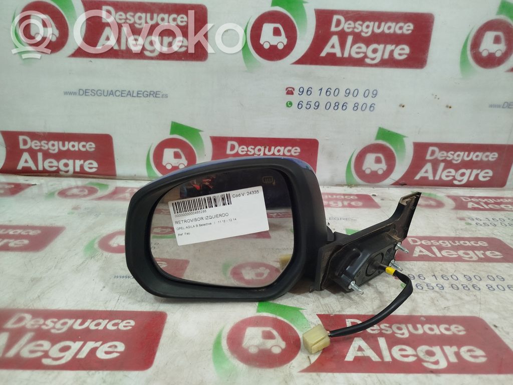 Opel Agila B Espejo lateral eléctrico de la puerta delantera