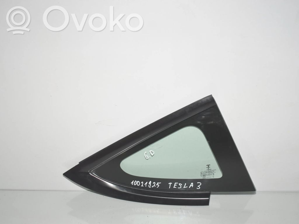 Tesla Model 3 Rear vent window glass 