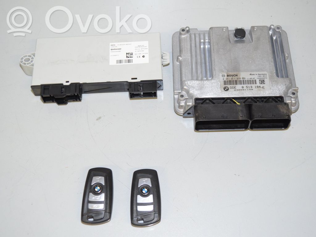 BMW X3 F25 Komputer / Sterownik ECU i komplet kluczy 