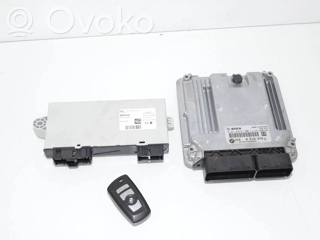 BMW 5 F10 F11 Komputer / Sterownik ECU i komplet kluczy 