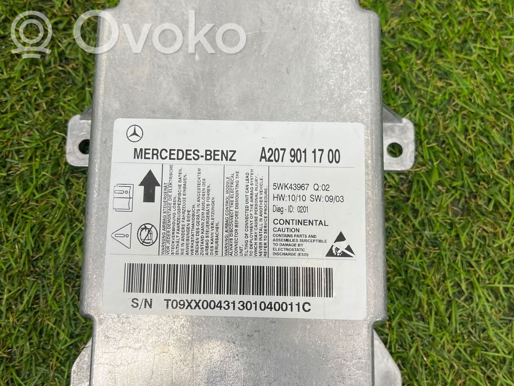 Mercedes-Benz C W204 Airbag control unit/module 