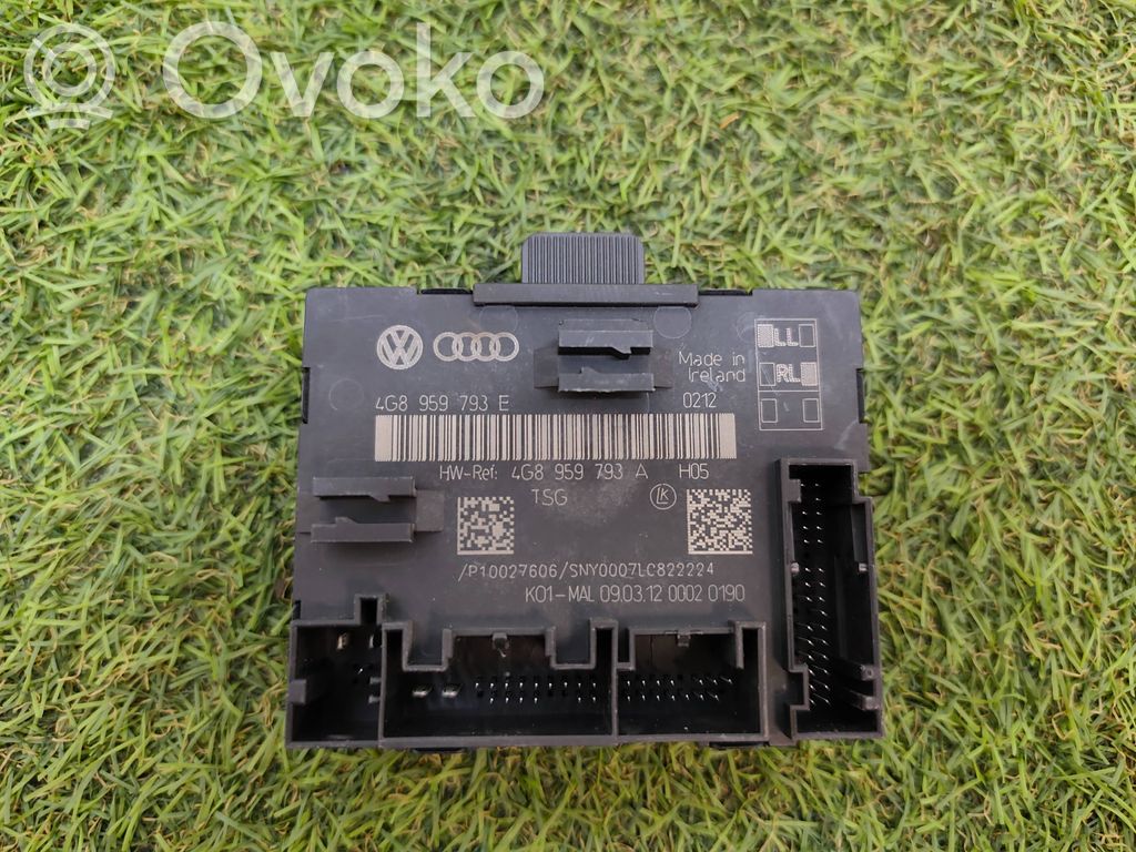 Audi A6 S6 C7 4G Oven ohjainlaite/moduuli 