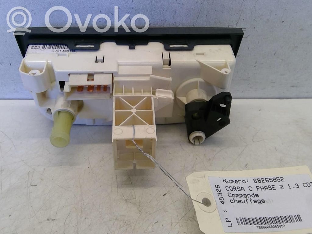 Opel Corsa C Climate control unit 