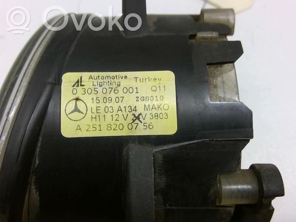 Mercedes-Benz A W169 Światło przeciwmgłowe przednie 