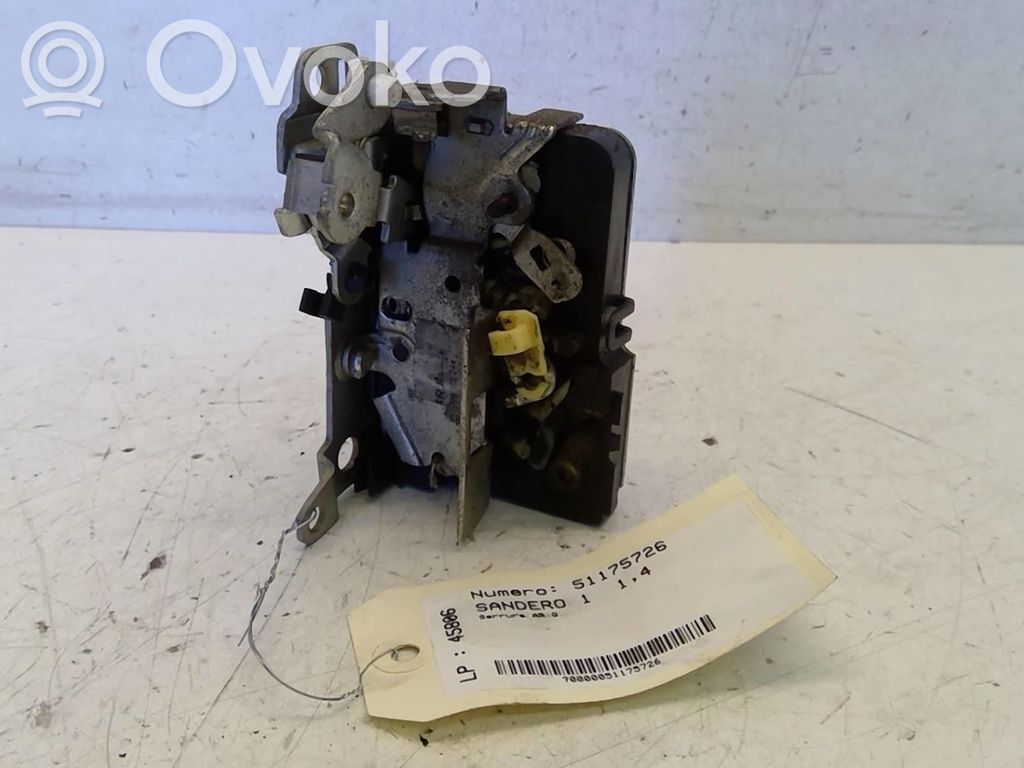 Dacia Sandero Rear door lock 