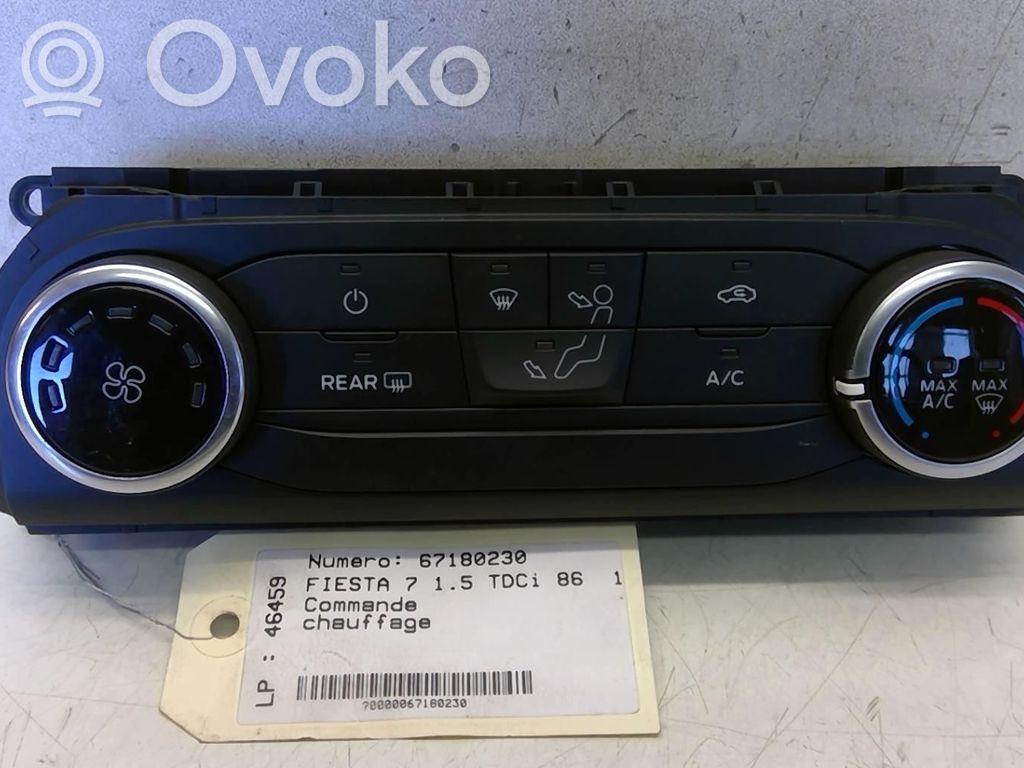 Ford Fiesta Climate control unit 