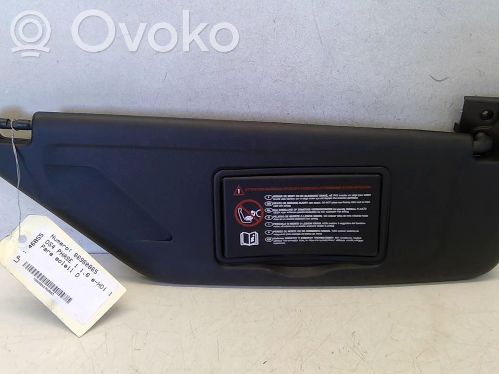 Citroen DS4 Sun visor 