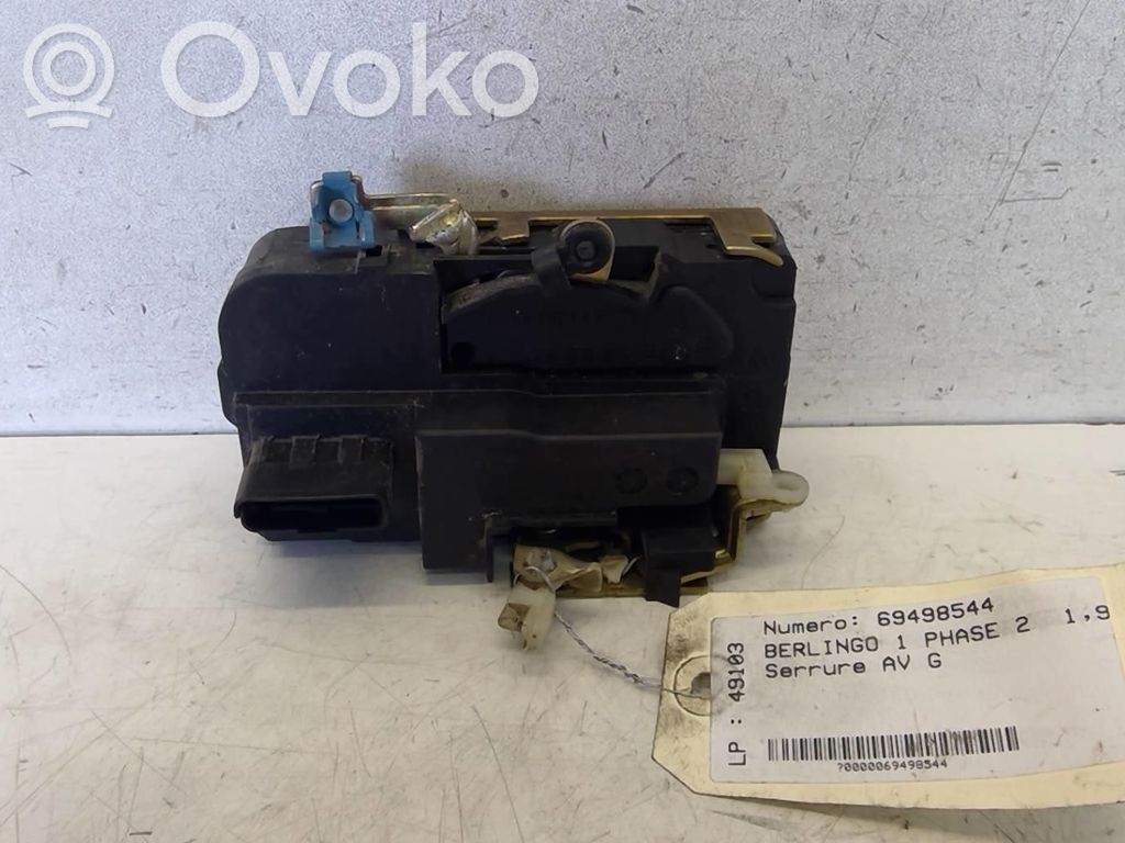 Citroen Berlingo Zamek drzwi przednich 