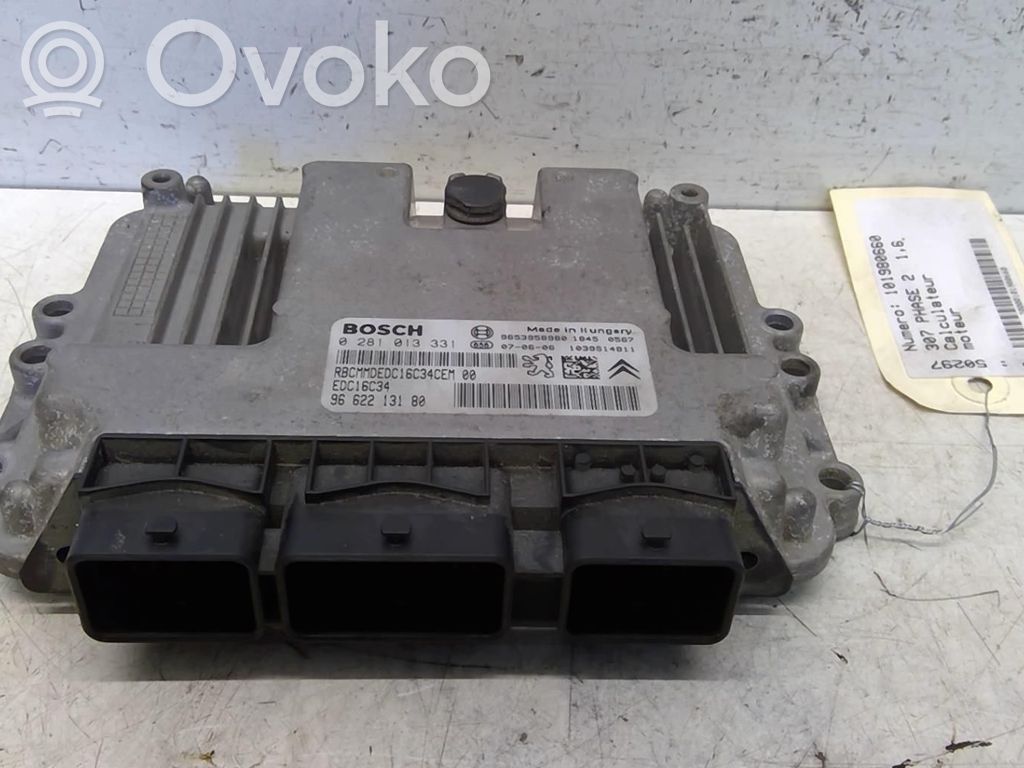 Peugeot 307 Unidad de control/módulo del motor 