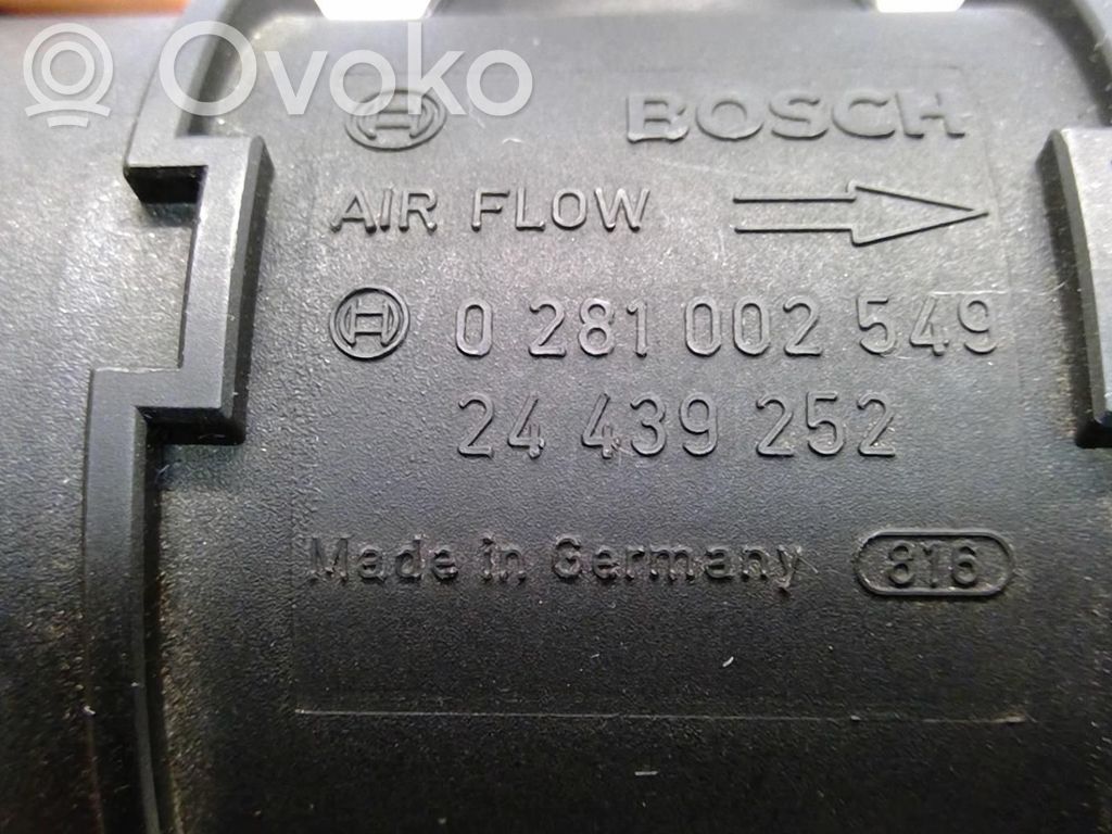 Opel Corsa C Oro srauto matuoklis 