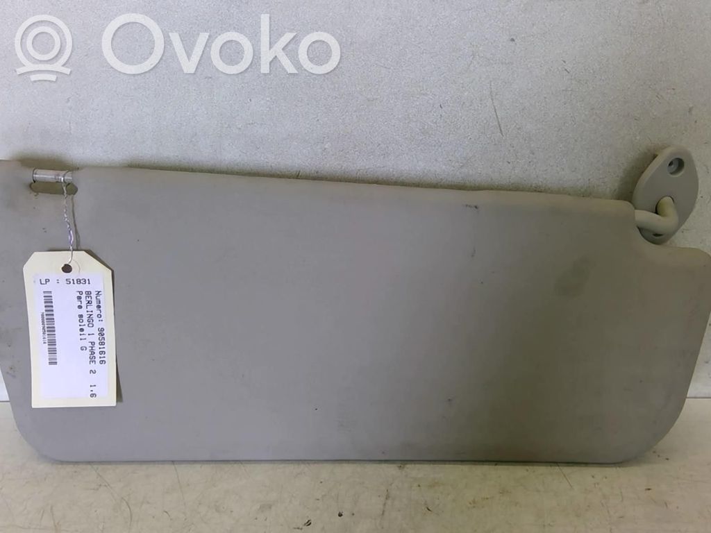 Citroen Berlingo Sun visor 