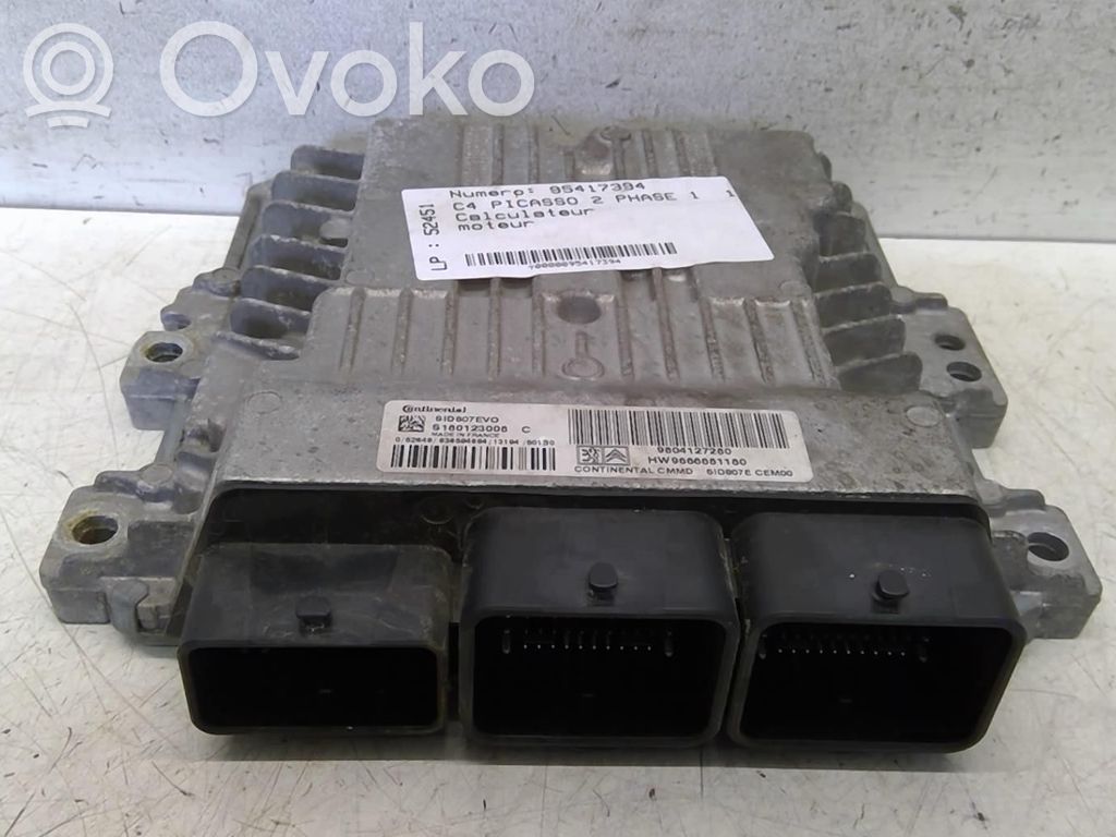 Citroen C4 II Picasso Engine control unit/module 