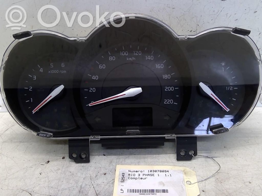 KIA Rio Speedometer (instrument cluster) 