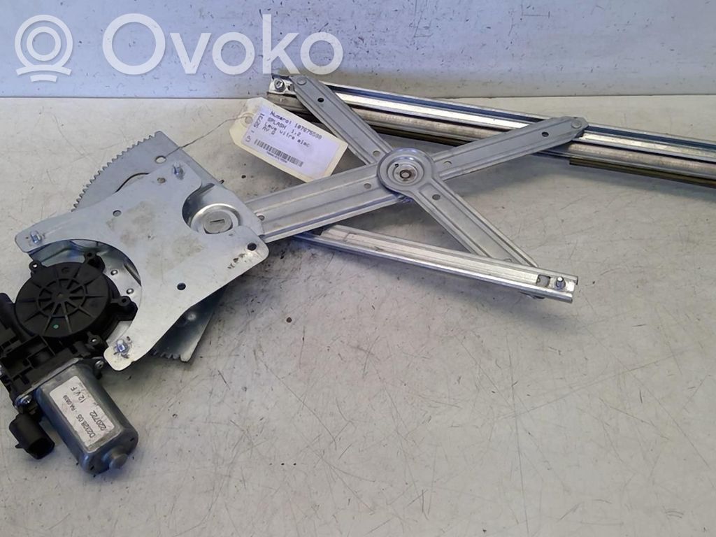 Front door window regulator with motor
