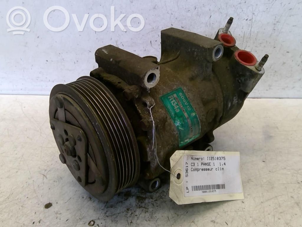 Citroen C3 Kompresor / Sprężarka klimatyzacji A/C 