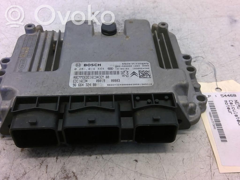 Citroen Nemo Engine control unit/module 