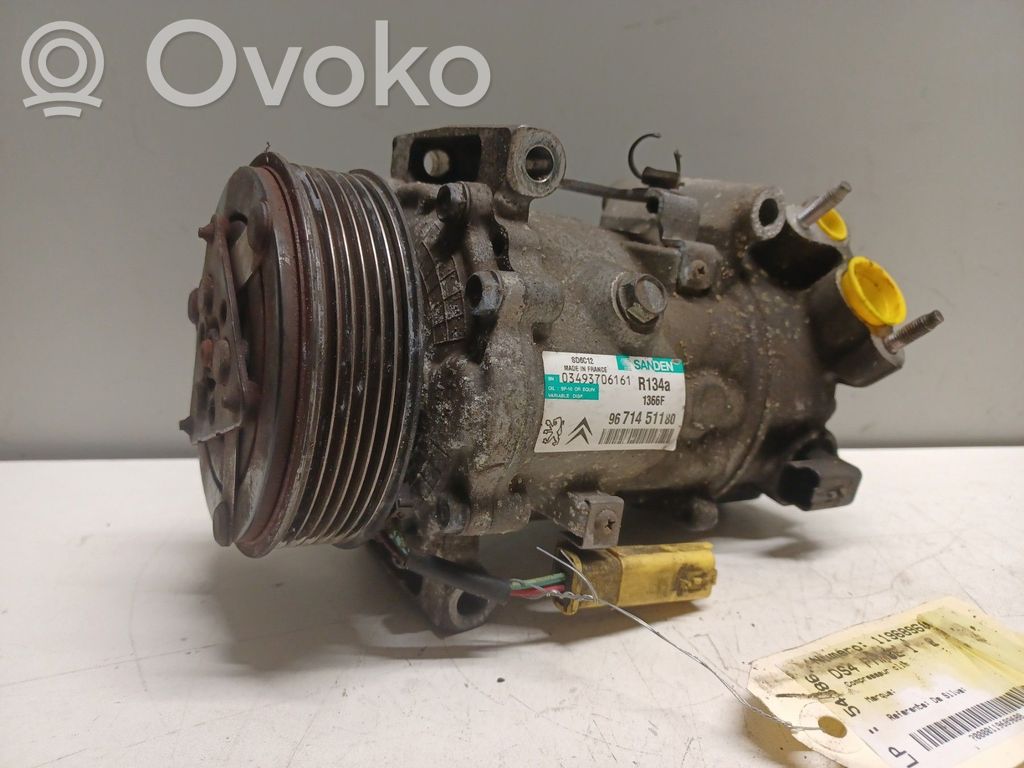 Citroen DS4 Compressore aria condizionata (A/C) (pompa) 