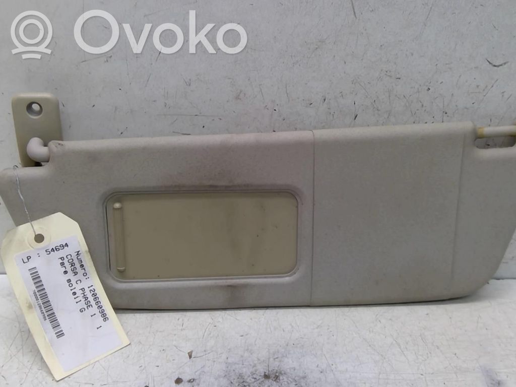 Opel Corsa C Sun visor 