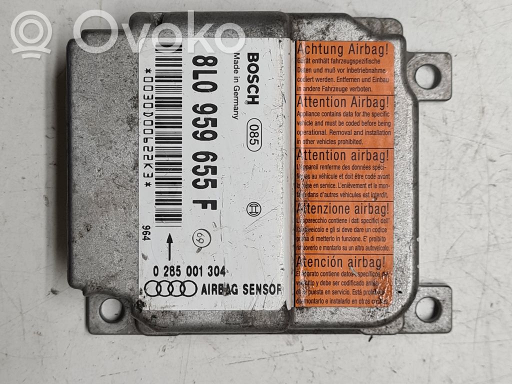 Airbag control unit/module   8L0959655F,0285001304