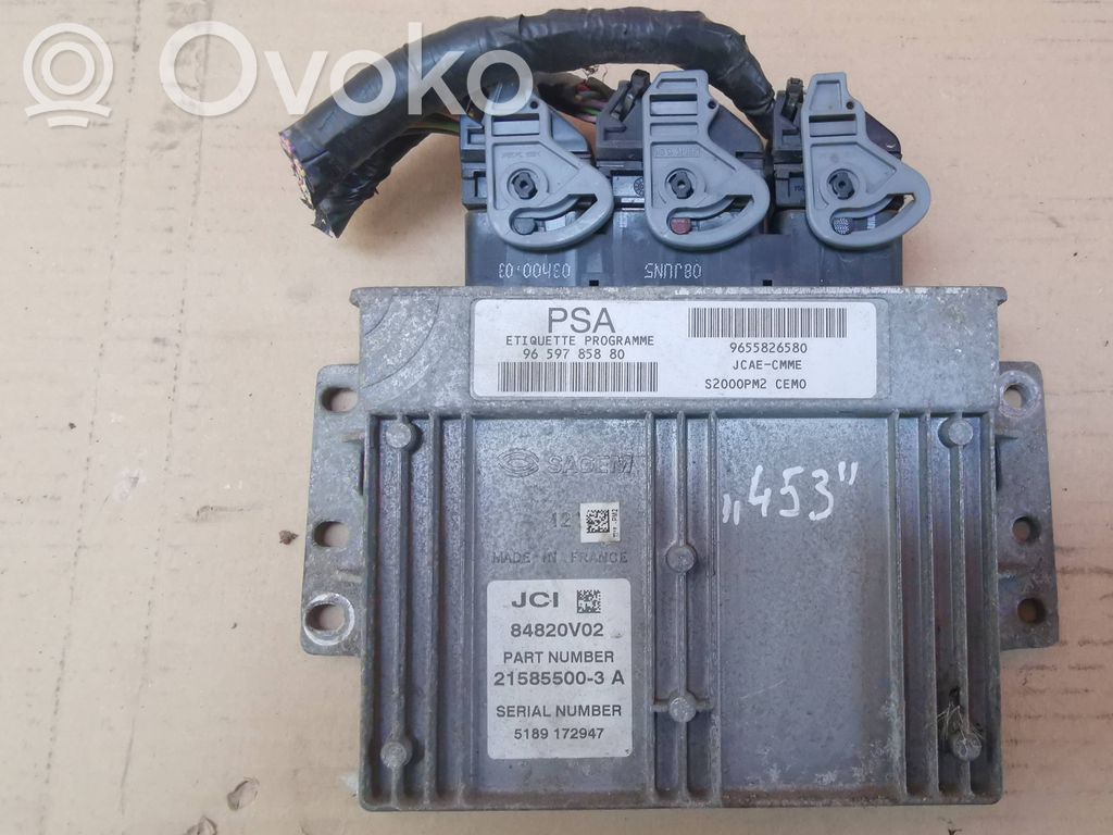 Peugeot 407 Engine control unit/module 