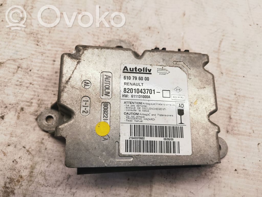 Renault Clio III Airbag control unit/module 