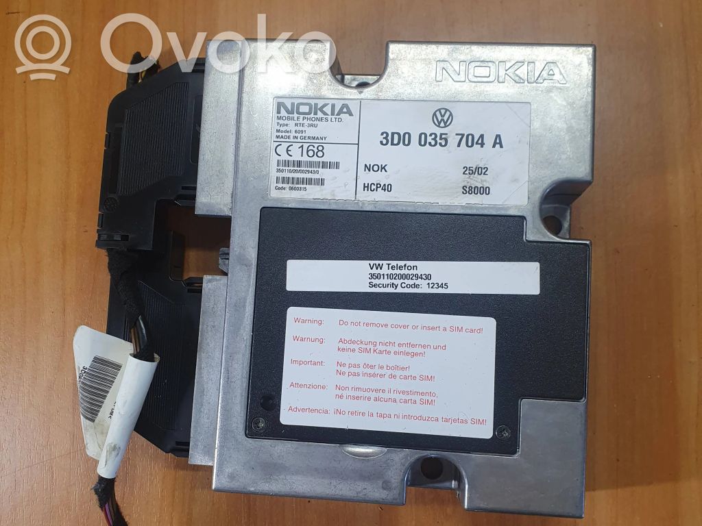 Volkswagen Phaeton Phone control unit/module 