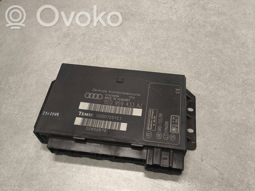 Audi A4 S4 B6 8E 8H Mukavuusmoduuli 