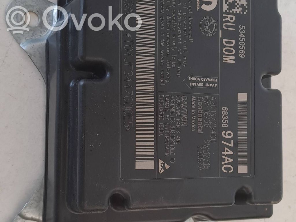 Unidad de control/módulo del Airbag   68358974AC,A2C13725400,3447G00E5,23087A