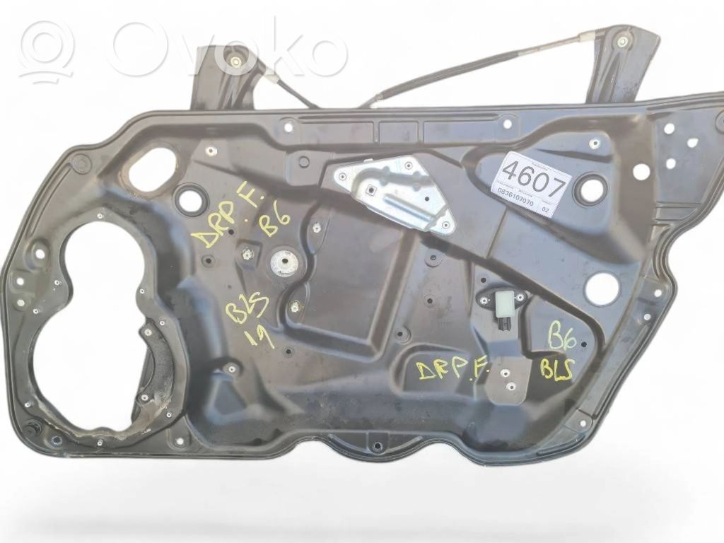 Volkswagen PASSAT B6 Mechanizm podnoszenia szyby przedniej bez silnika 