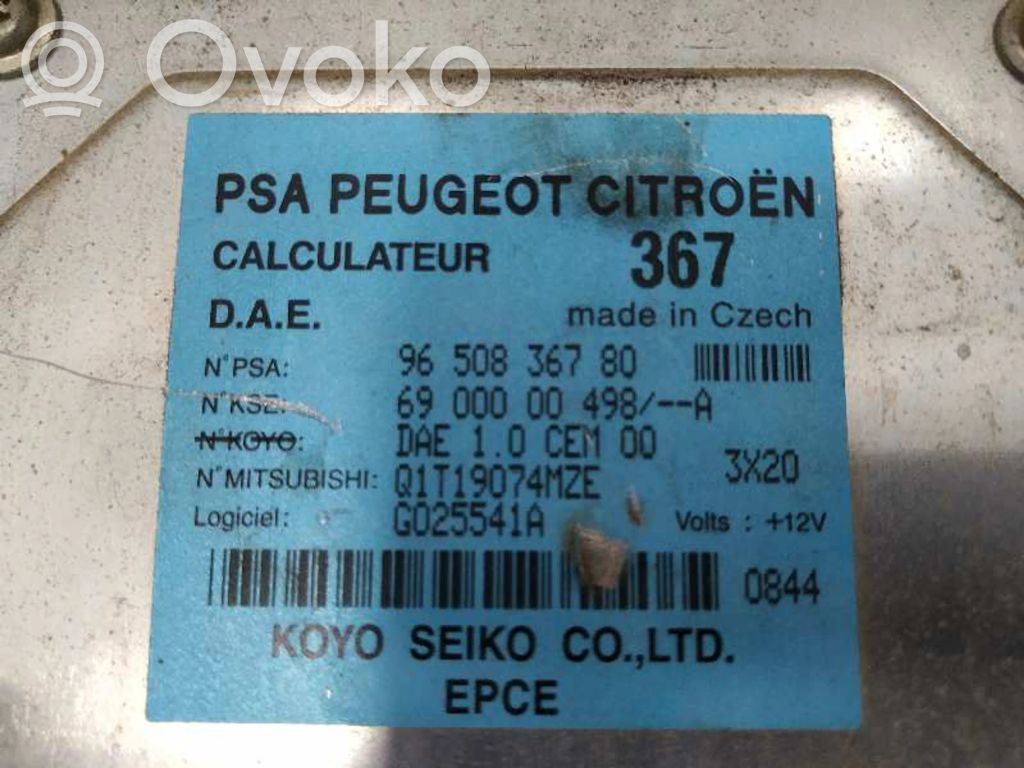Unidad de control/módulo del motor   9650836780,Q1T19074MZE