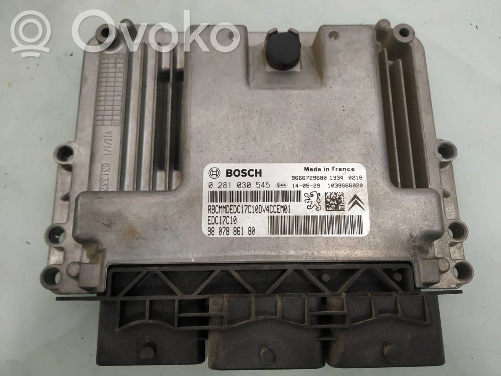 Engine control unit/module   0281030545,9807886180