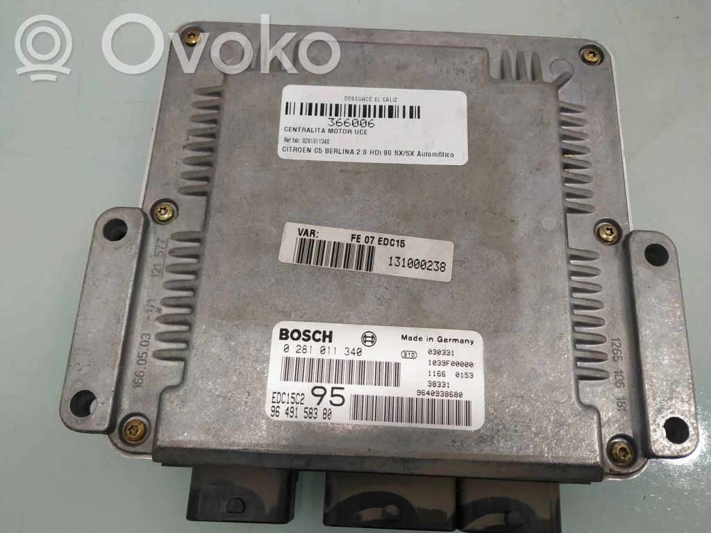 Citroen C5 Engine control unit/module 