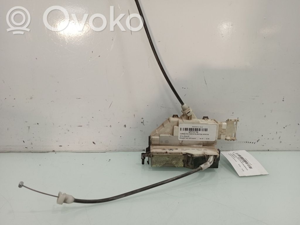 Peugeot 407 Zamek drzwi przednich 