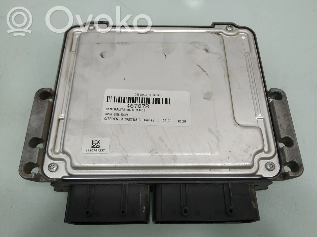 Citroen C4 Cactus Engine control unit/module 