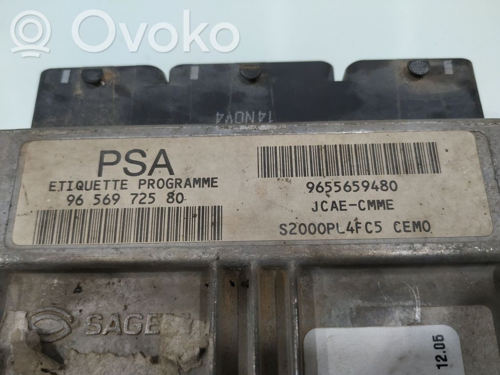 Peugeot 206 Engine control unit/module 