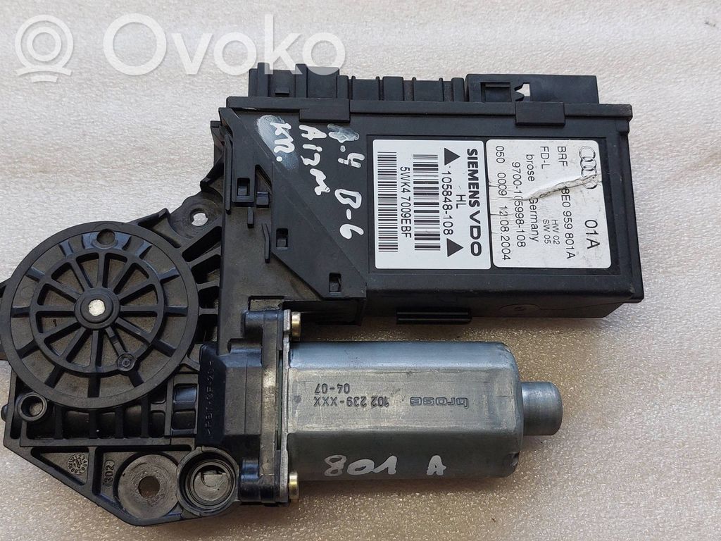 Audi A4 S4 B6 8E 8H Silniczek podnoszenia szyby drzwi tylnych 