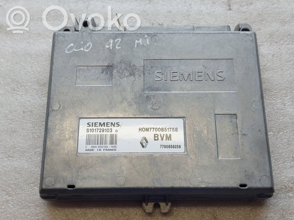Renault Clio I Engine control unit/module 