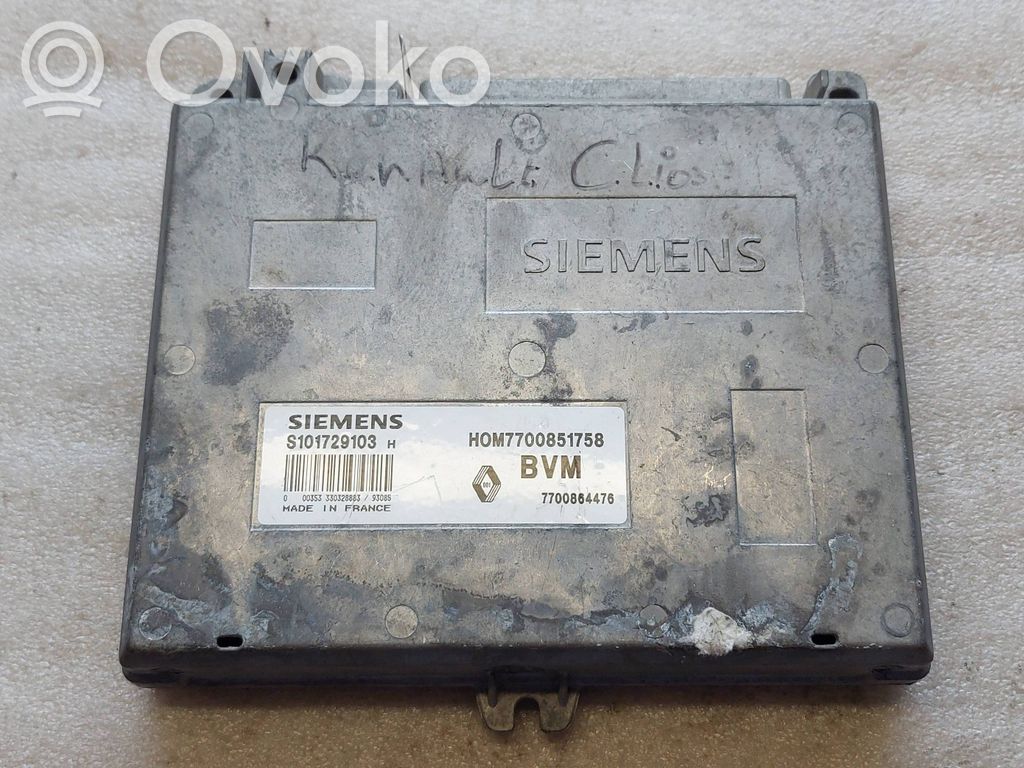 Renault Clio I Engine control unit/module 