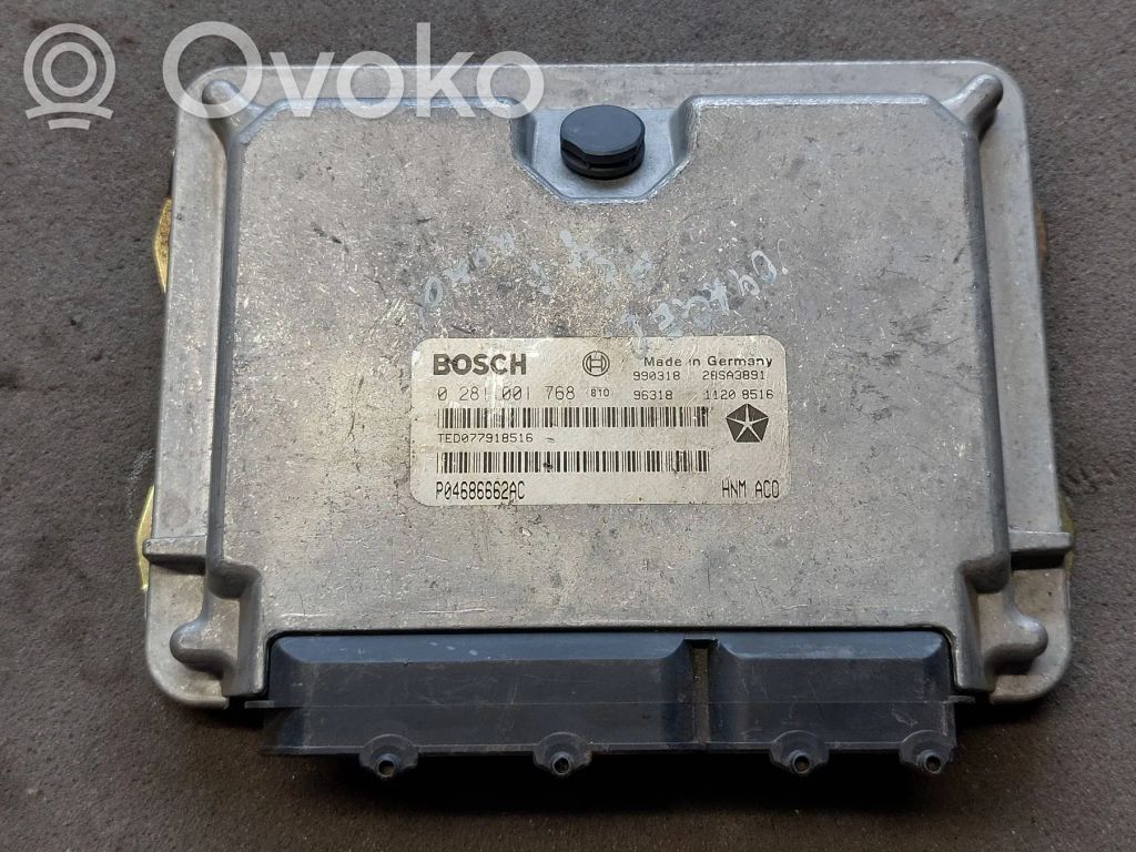 Engine control unit/module   0281001768,P04686662AC,28SA3891,TED077918516