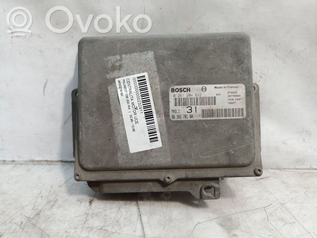 Peugeot 106 Engine control unit/module 