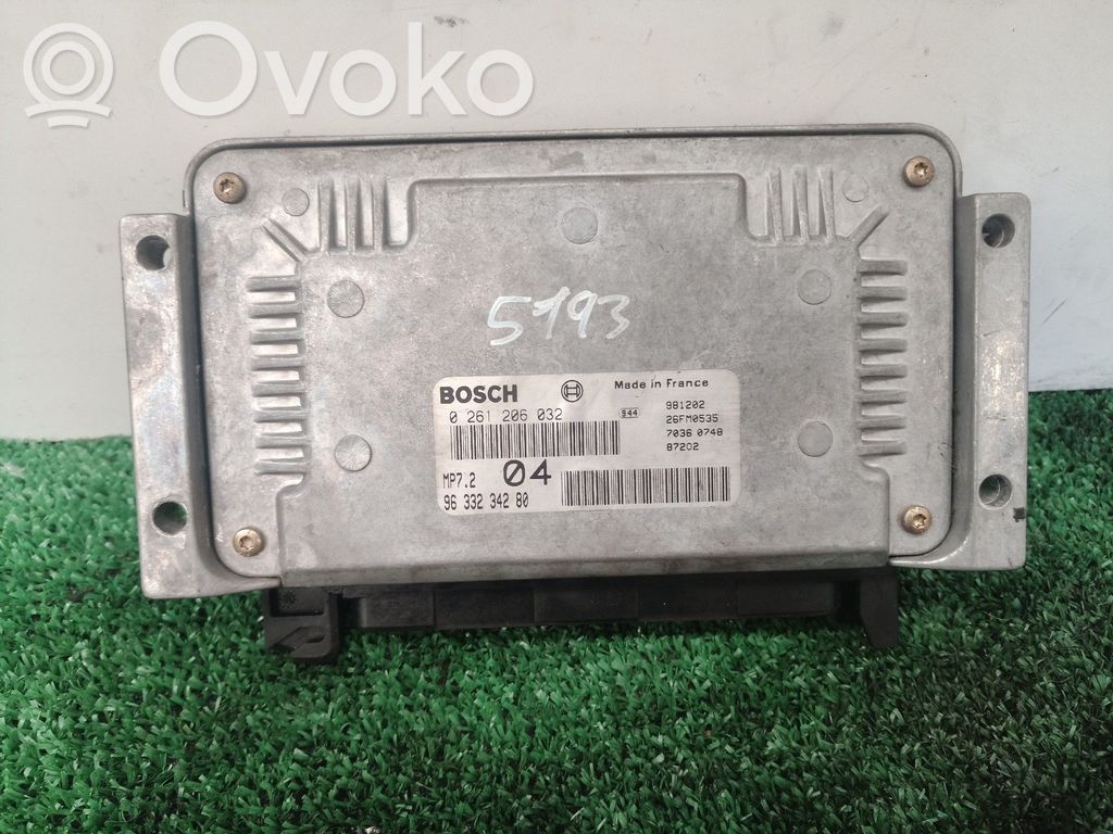 Peugeot 206+ Engine control unit/module 