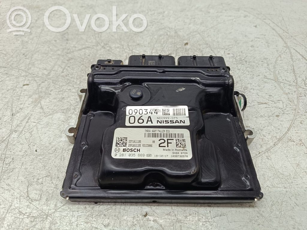 Nissan Qashqai Engine control unit/module 
