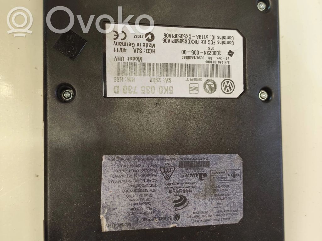 Volkswagen PASSAT B7 Bluetooth control unit module 