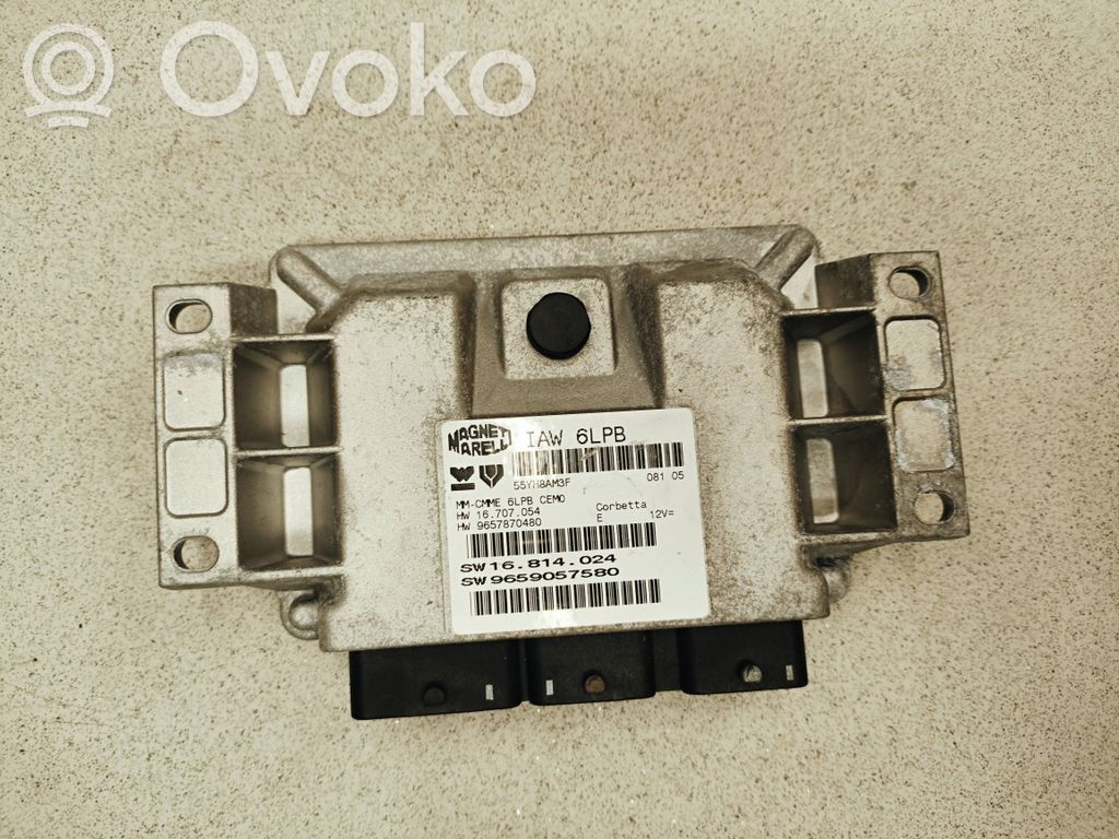 Peugeot 307 CC Unité de commande, module ECU de moteur 