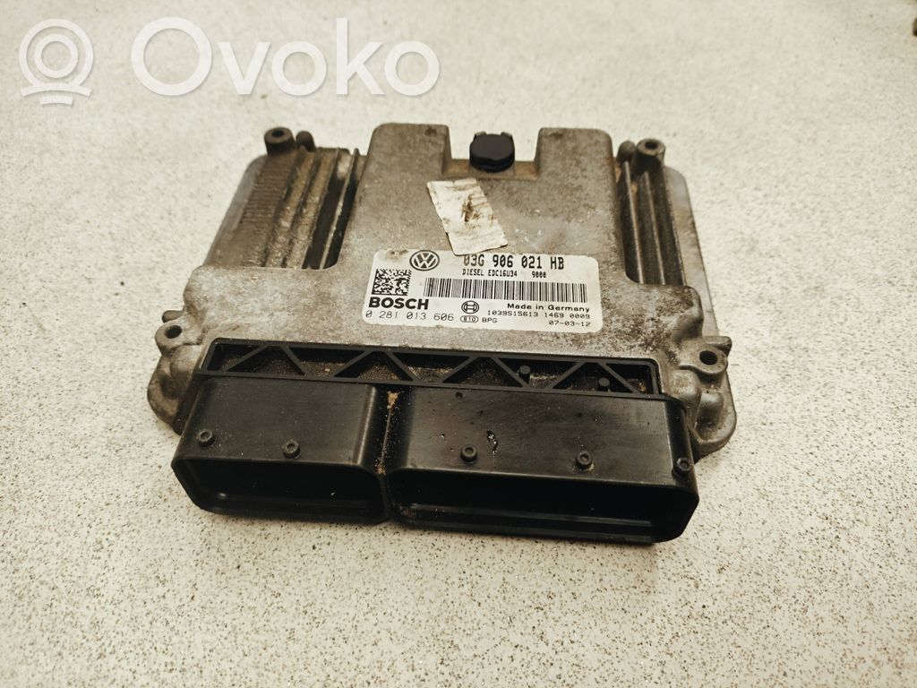 Engine control unit/module   03G906021HB,1039S15613,0281013606