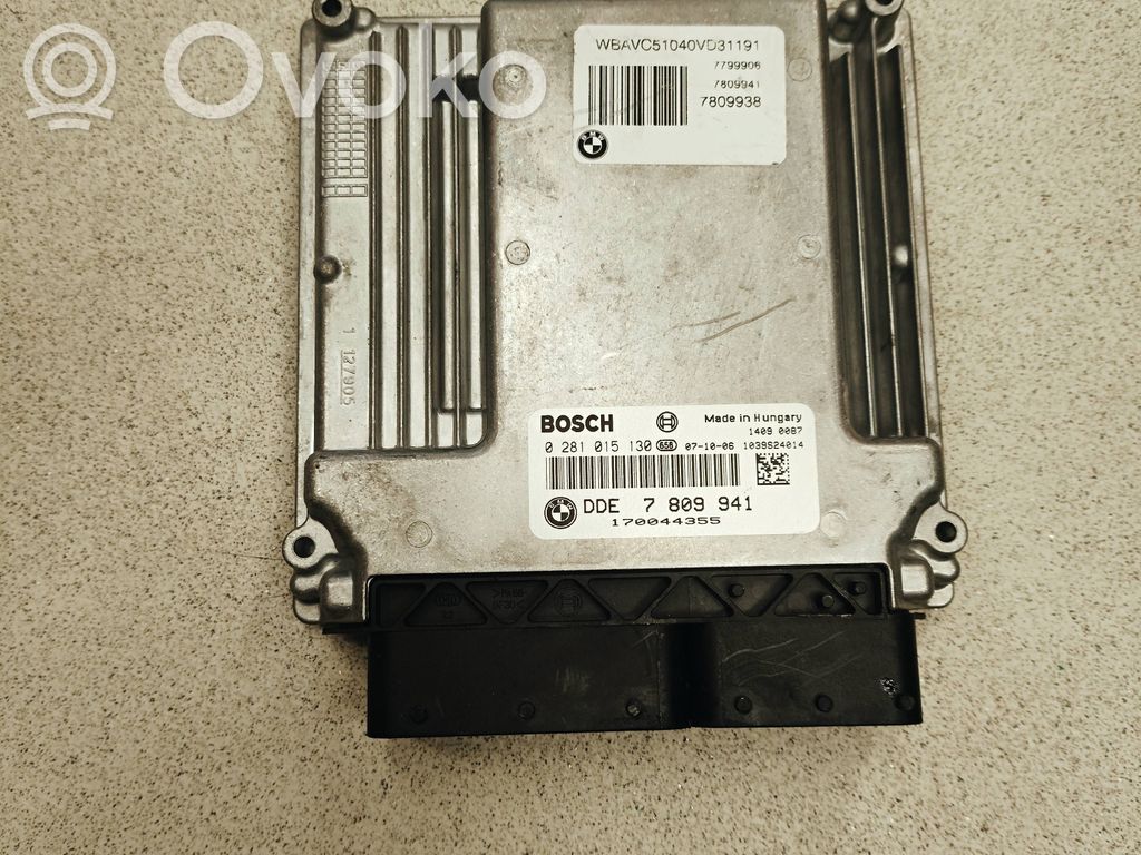 BMW 5 E60 E61 Variklio valdymo blokas 