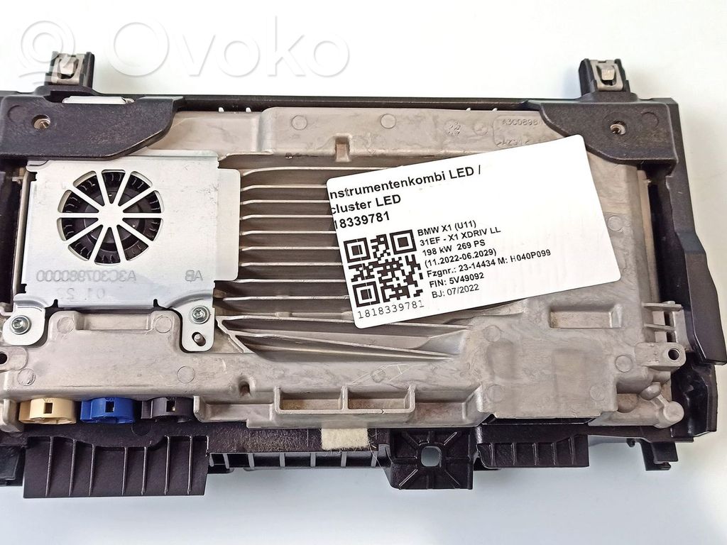 BMW X1 U11 Spidometro valdymo blokas 