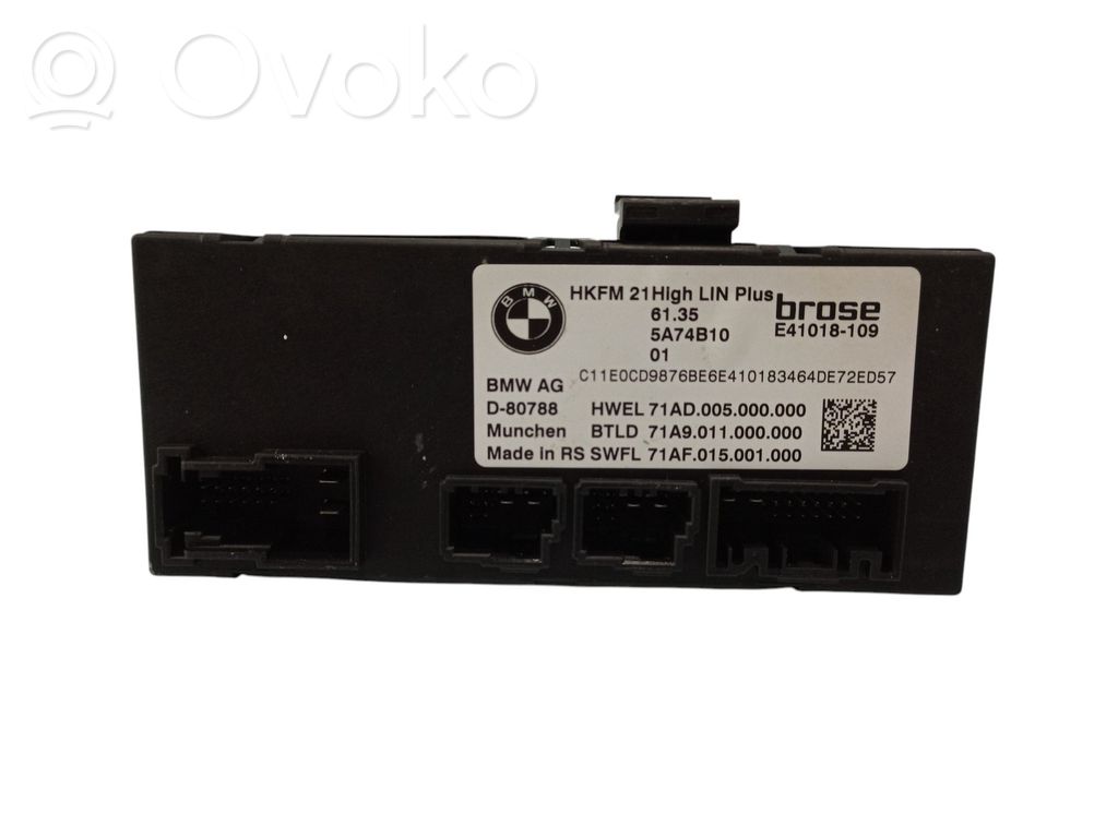 BMW X5 G05 Tailgate/trunk control unit/module 