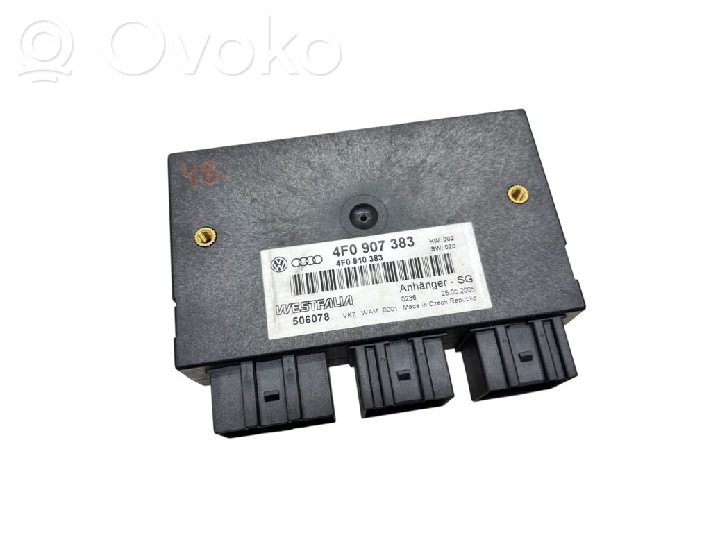Audi A6 S6 C6 4F Module de contrôle crochet de remorque 