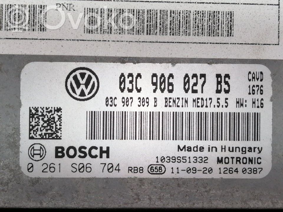 Unidad de control/módulo del motor   03C906027BS